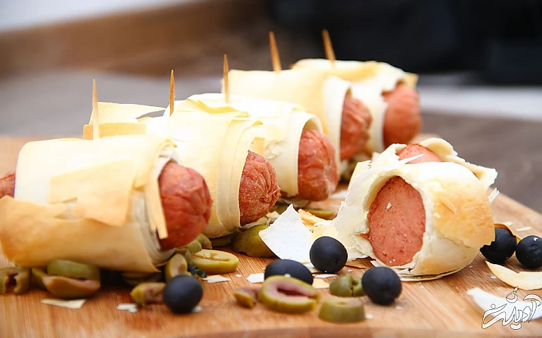 آموزش ده مدل فینگرفود ساده و خوشمزه رول سوسیس